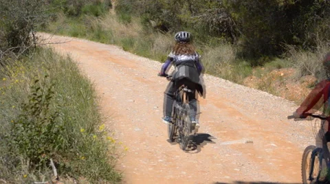 Having Fun With Bikes Outside Stock Footage 64898748