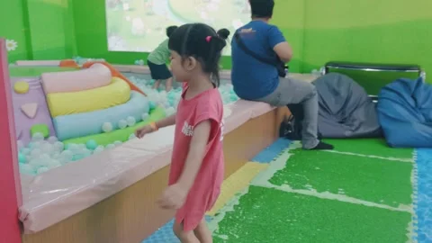 Having fun at the Children's Playground Stock Footage 284309820