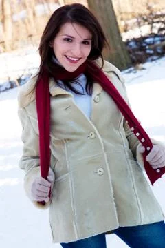 Having fun in the cold Stock Photos