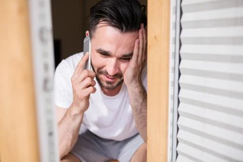 Having fun during phone call Stock Photos