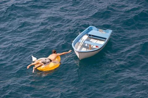 Having fun in the sea Stock Photos