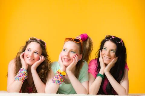 Having fun together Foto stock