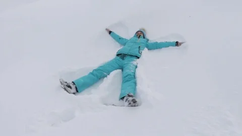 Having fun in winter Stock Footage 73756340