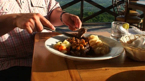 Having lunch outdoors HD Stock Footage 40716704