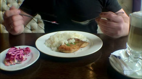 Having a Lunch Time-lapse Stock Footage 50554831