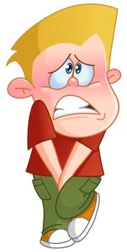 Having pee boy Stock Illustration