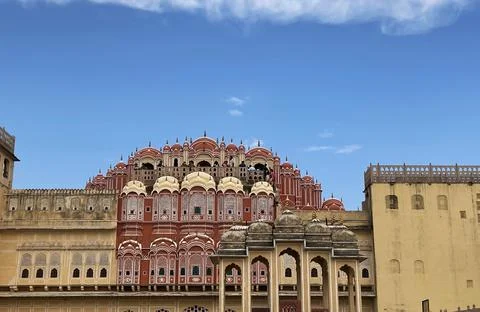 Hawa Mahal in Jaipur Rajasthan Stock Photos