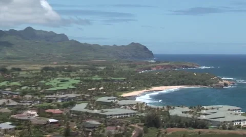 Hawaii Aerial Video stock 5295299