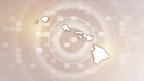 Hawaii Animated Map 库存影片 275817107