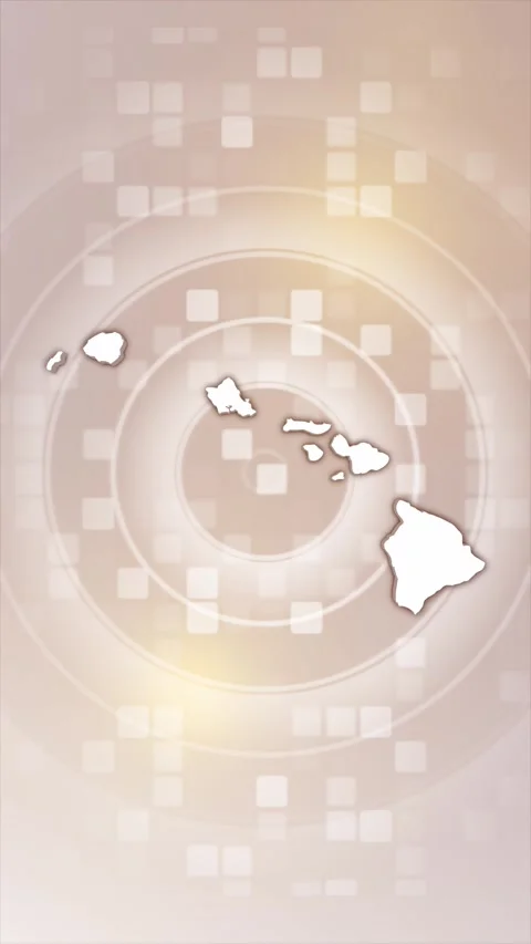 Hawaii Animated Map Stock Footage 276082123