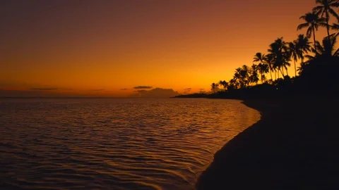 Hawaii beach sunset Vídeo Stock 120151498