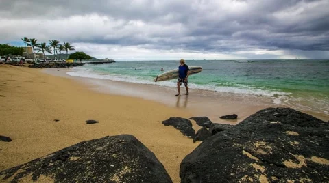 Hawaii Beach Timelapse Stock Footage 60242953