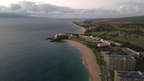Hawaii Coast at Dusk Stock Footage 224736894