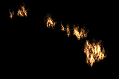 Hawaii on Fire Stock Footage 728420