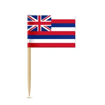 Hawaii flag toothpick Stock Illustration