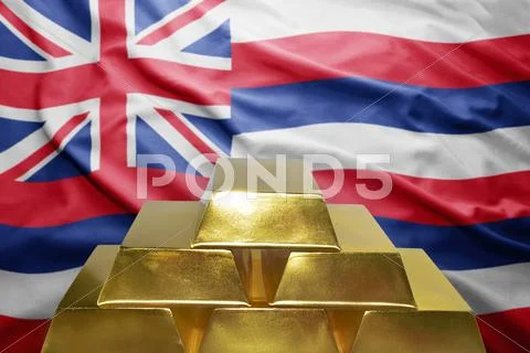 Hawaii gold reserves Stock Photos