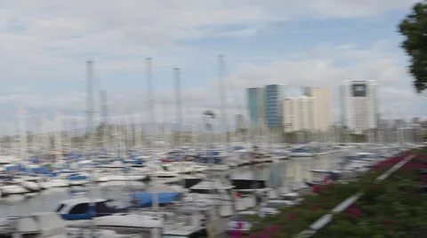 Hawaii Harbor Pan 2 Video stock 40268618
