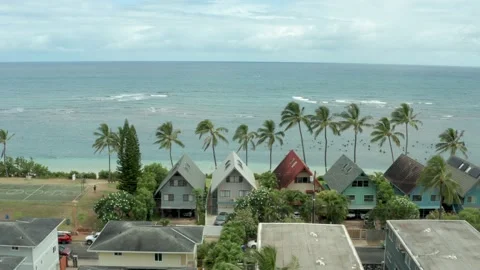 Hawaii House Row Stock Footage 231698358