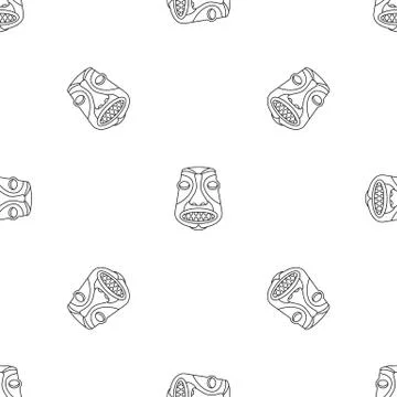 Hawaii idol pattern seamless vector Stockillustratie