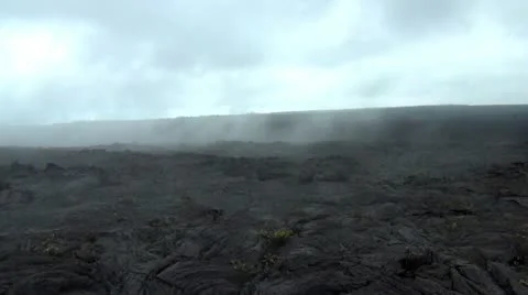 Hawaii Lava Flows 2 Stock Footage 10879081