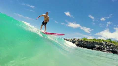 Hawaii Longboarding Stock Footage 52712410