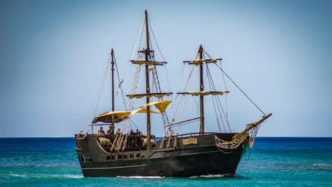 Hawaii Pirate Ship Stock Photos