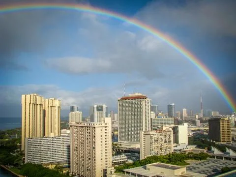 Hawaii rainbow Stock-Fotos
