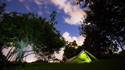 Hawaii SD Tent, time lapse Stock Footage 40703807