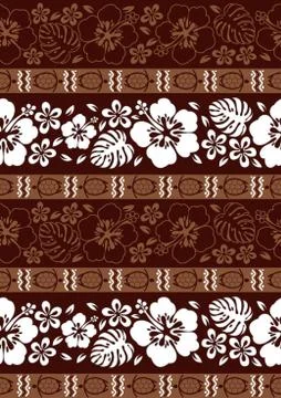 Hawaii seamless pattern. Illustrazione stock