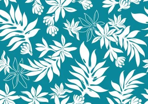 Hawaii seamless pattern Stock Illustration