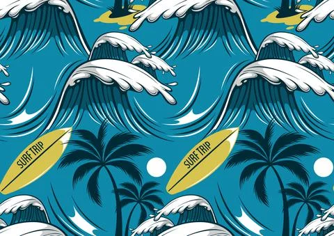 Hawaii seamless pattern Stock-Illustration