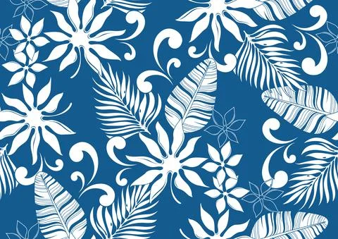 Hawaii seamless pattern Stock Illustration