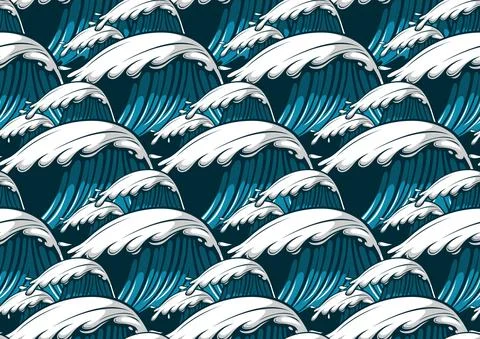 Hawaii seamless pattern Illustrazione stock
