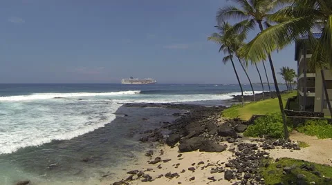 Hawaii Ship Stock Footage 40345711