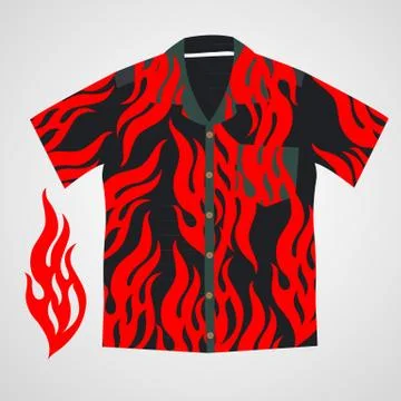 Hawaii shirt vector Stock Illustration