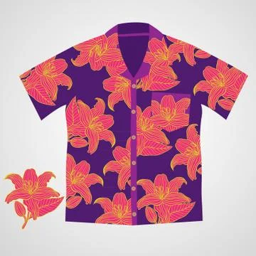 Hawaii shirt vector Stock Illustration