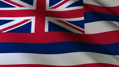Hawaii State Flag Stock Footage 276104889