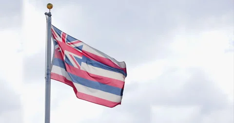 Hawaii State Flag Stock Footage 285340229