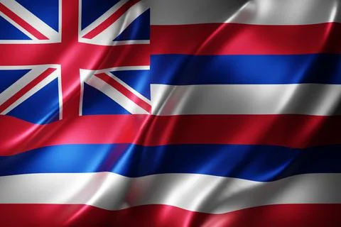 Hawaii State flag Stock Illustration