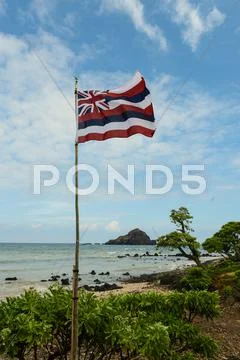 Hawaii state flag Stock Photos