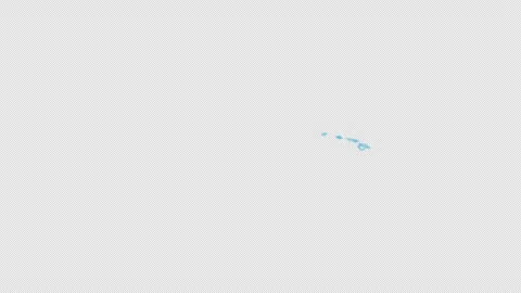 Hawaii State Line Map Self Drawing Animated Overlay, Alpha 4K 스톡 동영상 340293060
