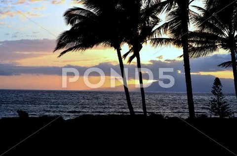 Hawaii Sunset #2 Stock Photos