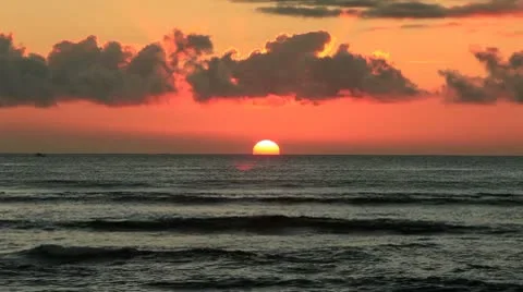 Hawaii Sunset 9 MVI 1734 Stock Footage