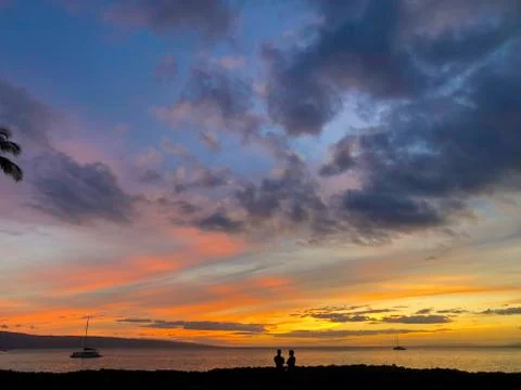 Hawaii Sunset Stock-Fotos