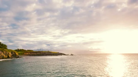 Hawaii Sunset Time Lapse Stock Footage 52555828