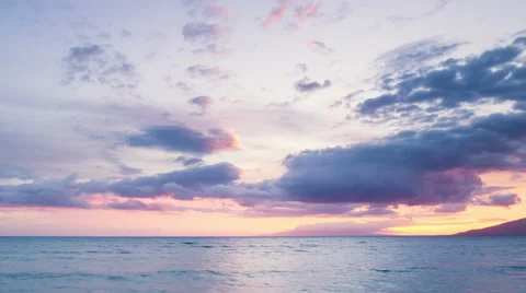 Hawaii Sunset Time Lapse Stock Footage 53367822