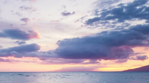 Hawaii Sunset Time Lapse Video stock 53368158