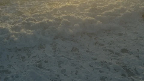 Hawaii sunset Waves Backgorund Stock Footage 110891676