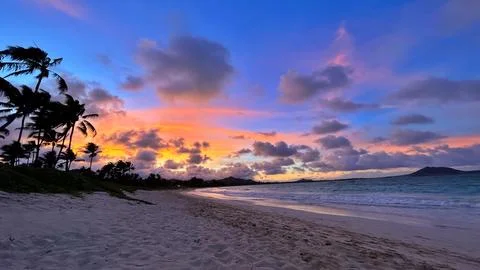 Hawai’i Sunsets Stock-Fotos
