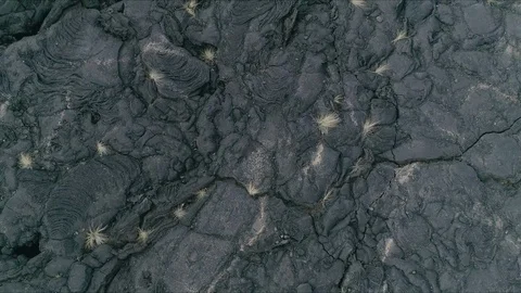 Hawaii Volcanic Rocks Flyover Video stock 91844542